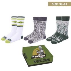 Skarpetki Cerda Star Wars Mandalorian (x3). Zielone skarpety CERDÁ, bez wzorów, z materiału. Za 146.00 zł.