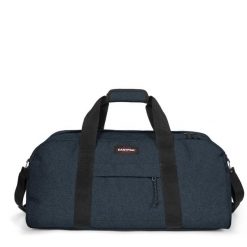 Torba podróżna Eastpak Station Plus. Niebieskie torby na ramię Eastpak, bez wzorów, z denimu, na ramię, duże, bez dodatków. Za 387.00 zł.