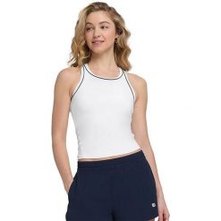 Damski tank top Wilson Team. Białe koszulki sportowe Wilson, bez wzorów, bez ramiączek, tenisowe. Za 229.50 zł.