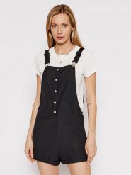Roxy Ogrodniczki Back To Goodbye ERJWD03617 Czarny Regular Fit. Czarne szorty Roxy, bez wzorów, z bawełny. Za 159.99 zł.