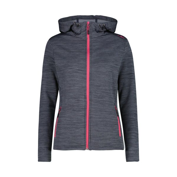 Bluza damska turystyczna CMP 30E9676. Niebieskie bluzy CMP, l, bez wzorów, bez kaptura. W wyprzedaży za 293.99 zł.