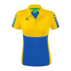 Damska koszulka polo Erima Six Wings. Niebieskie koszulki polo Erima, l, bez wzorów, z materiału, bez kołnierzyka, bez ramiączek. Za 178.00 zł.