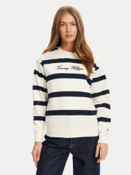 Tommy Hilfiger Bluza Script WW0WW45743 Écru Regular Fit. Bluzy TOMMY HILFIGER, xl, bez wzorów, z bawełny, bez kaptura. Za 559.99 zł.