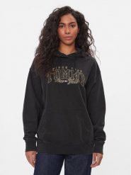 Tommy Jeans Bluza Luxe Varsity DW0DW16410 Czarny Relaxed Fit. Czarne bluzy Tommy Jeans, l, bez wzorów, z bawełny, bez kaptura. Za 339.99 zł.