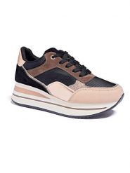 Sixth Sens Sneakersy w kolorze czarno-brązowym rozmiar: 38. Brązowe trampki Sixth Sens, bez wzorów, bez zapięcia. Za 140.86 zł.