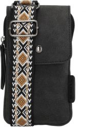 Beagles Torebka "Malaga" w kolorze czarnym na telefon - 11 x 20 x 2 cm rozmiar: onesize. Czarne torby na ramię Beagles, bez wzorów, z materiału, przez ramię, małe, bez dodatków. Za 63.45 zł.