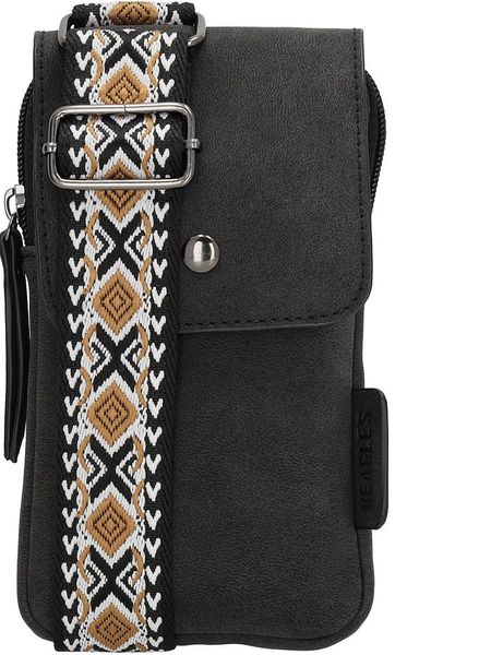 Beagles Torebka "Malaga" w kolorze czarnym na telefon - 11 x 20 x 2 cm rozmiar: onesize. Czarne torby na ramię Beagles, bez wzorów, z materiału, przez ramię, małe, bez dodatków. Za 63.45 zł.