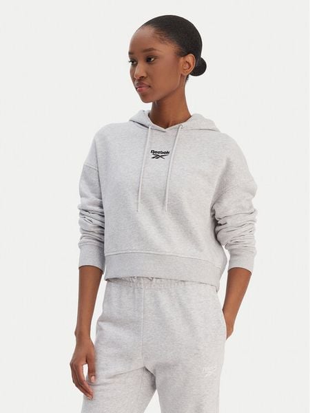 Reebok Bluza Brice RK25495CCW Szary Regular Fit. Szare bluzy Reebok, s, bez wzorów, z syntetyku, bez kaptura. Za 123.99 zł.