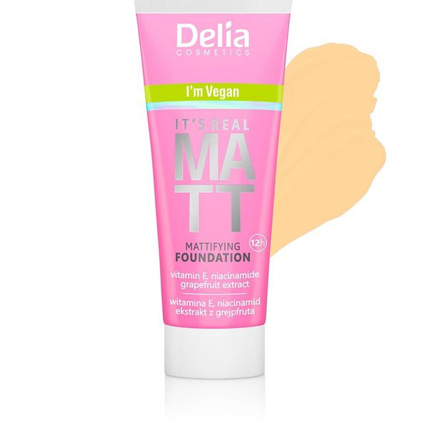 Podkład Real Matt 101 Porcelain Delia Cosmetics IT'S REAL MATT. Podkłady Delia Cosmetics. Za 16.99 zł.