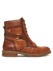 Pikolinos Botki W8J-8718C1 Brązowy. Brązowe botki Pikolinos, bez wzorów, ze skóry, bez obcasa, na płaskiej podeszwie, bez zapięcia. Za 729.99 zł.