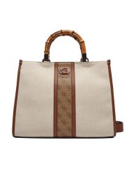 Guess Torebka Kerima (Ag) HWAG93 37220 Écru. Torebki klasyczne Guess, z aplikacjami, z materiału, bez dodatków. Za 489.99 zł.