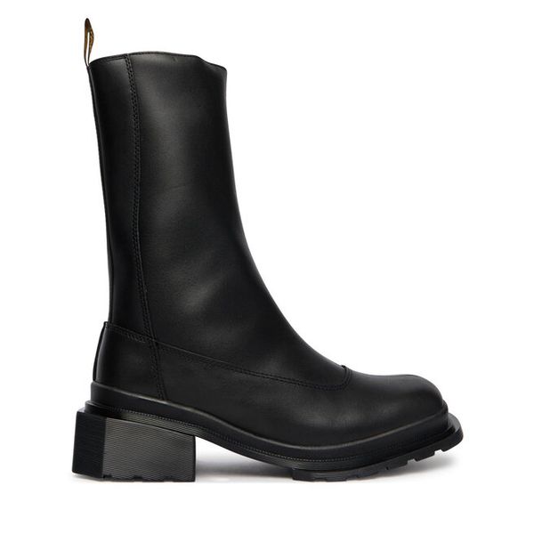 Botki Dr. Martens. Czarne botki Dr. Martens, bez wzorów, bez obcasa, na płaskiej podeszwie, bez zapięcia. Za 1,079.00 zł.