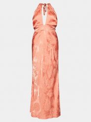 Guess Sukienka wieczorowa Sl Aubree W4GK60 WFDF0 Zielony Regular Fit. Zielone sukienki Guess, xxl, z aplikacjami, z wiskozy, wizytowe, bez kołnierzyka, bez ramiączek. Za 369.99 zł.