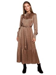Stylove Sukienka ze wzorem rozmiar: XXL. Sukienki Stylove, xxl, bez wzorów, bez kołnierzyka, bez ramiączek, maxi. Za 219.60 zł.