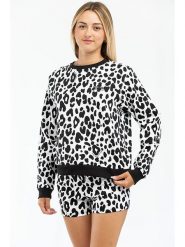 Moschino Bluza w kolorze białym rozmiar: M. Białe bluzy sportowe MOSCHINO, m, bez wzorów, bez kaptura. Za 317.45 zł.