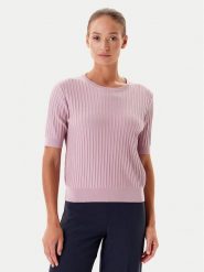Tatuum Sweter Bazo T2501.046 Różowy Regular Fit. Czerwone swetry Tatuum, s, bez wzorów, z bawełny, bez ramiączek. Za 249.99 zł.