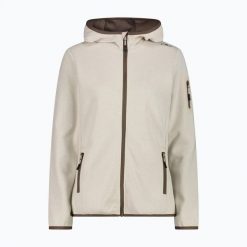 Bluza trekkingowa damska CMP 34H6376 Fix Hood. Brązowe bluzy CMP, m, bez wzorów, z bawełny, bez kaptura. Za 229.99 zł.