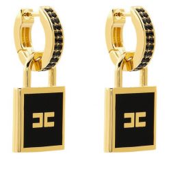 Kolczyki Elisabetta Franchi. Czarne kolczyki Elisabetta Franchi. Za 999.99 zł.