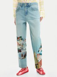 Desigual Jeansy Amalfi 26SWDD01 Kolorowy Tapered Fit. Jeansy Desigual, bez wzorów. Za 639.99 zł.