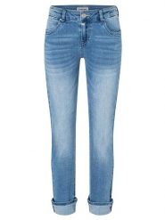 Timezone Dżinsy "Marah" - Slim fit - w kolorze błękitnym rozmiar: W30/L32. Niebieskie jeansy Timezone, l, z aplikacjami. Za 154.07 zł.