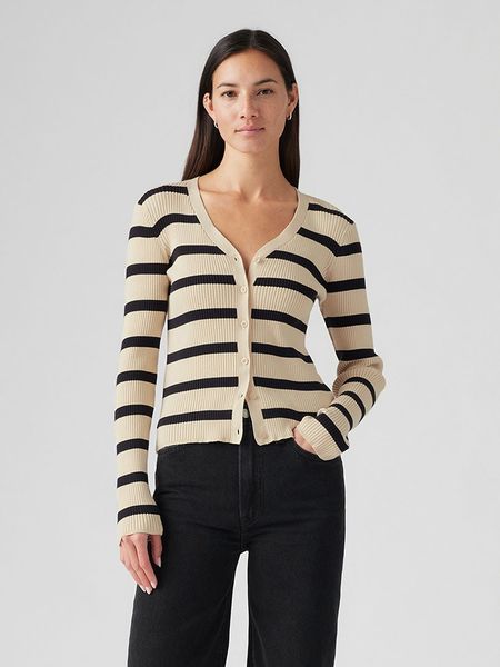 Levi's Kardigan w kolorze kremowo-czarnym rozmiar: M. Brązowe kardigany Levi's®, m, bez wzorów, ze splotem. Za 113.63 zł.