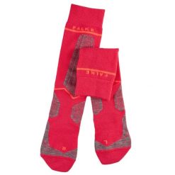 Podkolanówki damskie Falke SK Energizing Wool. Czerwone skarpety Falke, bez wzorów. Za 294.50 zł.