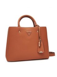 Guess Torebka Meridian II HWBG69 74060 Brązowy. Brązowe torebki klasyczne Guess, z aplikacjami, ze skóry, bez dodatków. Za 659.99 zł.