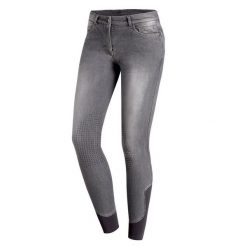 Dżinsy do jazdy konnej mid grip damskie Schockemöhle Sports Lyra. Szare jeansy SCHOCKEMÖHLE, bez wzorów. Za 516.00 zł.