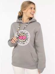 Zwillingsherz Bluza "Kelly" w kolorze szarym rozmiar: L/XL. Szare bluzy Zwillingsherz, l, bez wzorów, z kapturem. Za 202.50 zł.