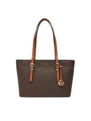 MICHAEL Michael Kors Torebka Quinn 30T5GQNT2B Brązowy. Brązowe shopper MICHAEL Michael Kors, bez wzorów, ze skóry, bez dodatków. Za 999.99 zł.