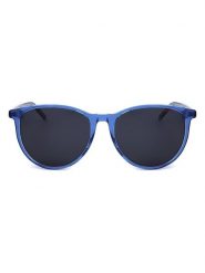 HUGO Damskie okulary przeciwsłoneczne w kolorze niebieskim rozmiar: 54. Niebieskie okulary przeciwsłoneczne Hugo, bez wzorów, z tworzywa sztucznego, wakacyjne. Za 319.95 zł.