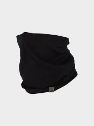 4F Szal-koło w kolorze czarnym rozmiar: onesize. Czarne szaliki 4f, bez wzorów, z materiału. Za 17.49 zł.