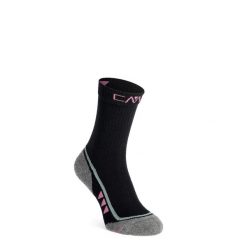 Skarpety damskie CMP Trekking Sock SuperSoft 50 Mid. Czarne skarpety CMP, bez wzorów. Za 41.99 zł.