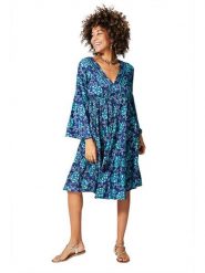 Ipanima Sukienka w kolorze niebieskim rozmiar: 34/36. Niebieskie sukienki Ipanima, bez wzorów, klasyczne, bez kołnierzyka, bez ramiączek, midi. Za 78.99 zł.