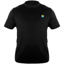 Koszulka Wędkarska Z Nadrukiem Preston Lightweight Black T-Shirt. Czarne bluzki FOX, s, bez wzorów, bez kołnierzyka, bez ramiączek. Za 142.45 zł.