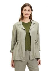 CARTOON Lniana kurtka przejściowa w kolorze miętowym rozmiar: 36. Zielone kurtki Cartoon, bez wzorów, ze lnu, bez kaptura. Za 165.99 zł.