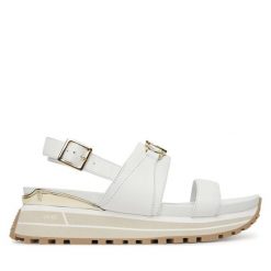 Sandały Liu Jo. Brązowe sandały Liu Jo, bez wzorów, bez obcasa, na koturnie, bez zapięcia. Za 639.99 zł.