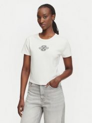HUGO T-Shirt Delanor_4 50570857 Biały Cropp Fit. Białe t-shirty Hugo, xs, bez wzorów, z bawełny, bez kołnierzyka, bez ramiączek. Za 254.99 zł.