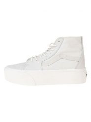 Vans Skórzane sneakersy "SK8" w kolorze kremowym rozmiar: 37. Brązowe trampki Vans, bez wzorów, z materiału, za kostkę, bez zapięcia. Za 140.53 zł.