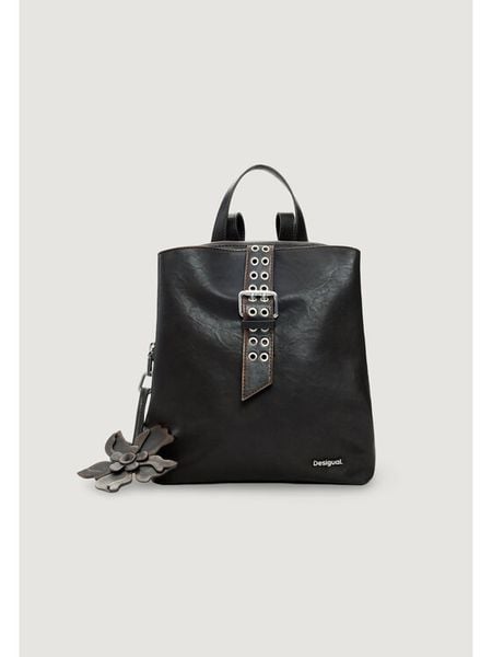 Desigual Plecak 26SAKP11 Brązowy. Brązowe plecaki Desigual, bez wzorów, ze skóry. Za 253.99 zł.