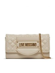 LOVE MOSCHINO Torebka JC4054PP1ILA0110 Écru. Torebki klasyczne Love Moschino, bez wzorów, ze skóry, bez dodatków. Za 899.99 zł.