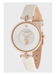 U.S. Polo Assn. Zegarek kwarcowy w kolorze różowozłoto-kremowym rozmiar: onesize. Brązowe, analogowe zegarki U.S. Polo Assn., ze stali. Za 206.91 zł.