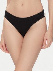 YSABEL MORA Stringi 10071 Czarny. Czarne stringi YSABEL MORA, bez wzorów, z bawełny. Za 59.99 zł.