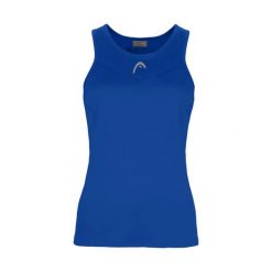 Damski tank top Head Easy Court. Niebieskie topy Head, bez wzorów, z materiału, bez kołnierzyka, bez ramiączek. W wyprzedaży za 103.50 zł.