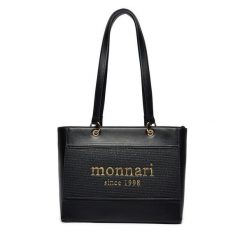 Torebka Monnari. Czarne listonoszki Monnari, bez wzorów, bez dodatków. Za 99.99 zł.