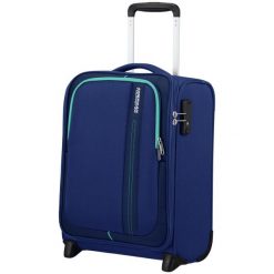 Walizka kabinowa American Tourister Sea Seeker. Niebieskie walizki American Tourister, bez wzorów. Za 508.65 zł.