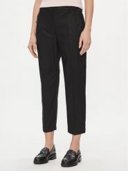 Tommy Hilfiger Chinosy WW0WW40504 Czarny Straight Fit. Czarne spodnie materiałowe TOMMY HILFIGER, bez wzorów, z bawełny. Za 269.99 zł.