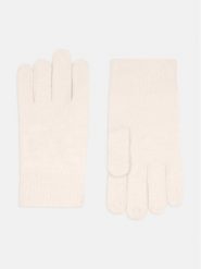 Perfect Cashmere Kaszmirowe rękawiczki "Hailey" w kolorze kremowym rozmiar: onesize. Brązowe rękawiczki Perfect Cashmere, bez wzorów, z kaszmiru. Za 126.99 zł.