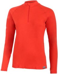 Damska bluza merino LAURA. Czerwone bluzy LASTING, l, bez wzorów, z dzianiny, bez kaptura. Za 692.60 zł.