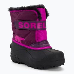 Śniegowce juniorskie Sorel Snow Commander. Fioletowe trapery i śniegowce Sorel. Za 199.99 zł.